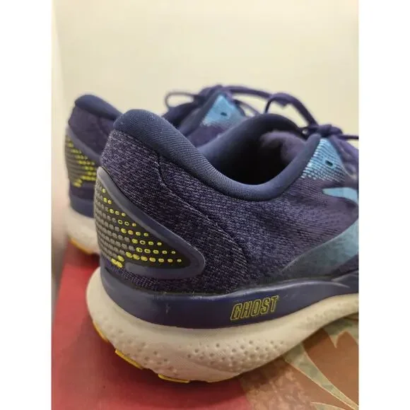 Brooks Ghost 16 Mens 9 Med Shoes Blue Running Walking Sneaker 1104181D438 Gym